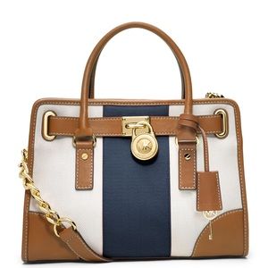 Michael Kors Tote Hamilton Canvas Mono Stripe